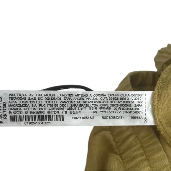 Zara Argentina Straight Wide-Leg trousers with pants sz M - Picture 6 of 6